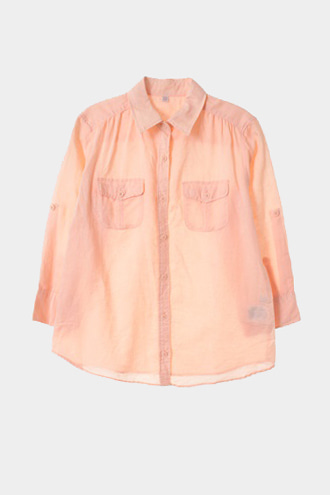 UNIQLO 셔츠 - linen blend[WOMAN 66~77]