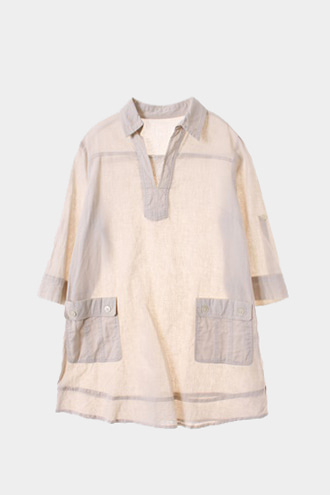 WELFARE DRESS - linen blend[WOMAN 88]