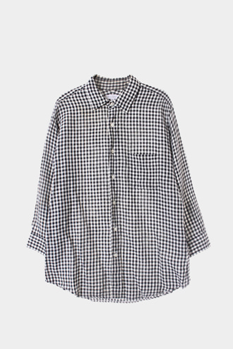 UNITED ARROWS 7부 셔츠 - linen 100% blend[MAN L]