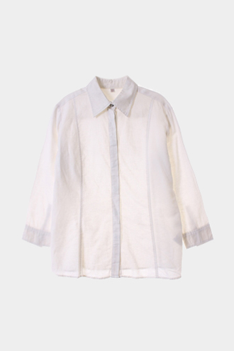 UNIQLO 7부 셔츠 - linen blend[WOMAN 77]