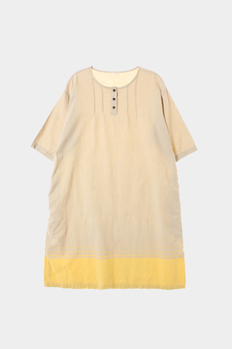 SELF SERVICE DRESS - linen blend[WOMAN 77~88]