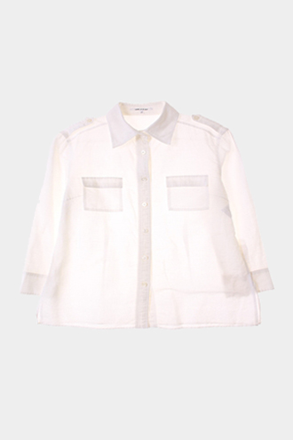 COMME CA DU MODE 7부 셔츠 - linen blend[WOMAN 66~77]