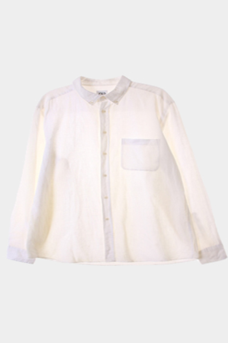 ZARA - linen blend 셔츠[MAN L]