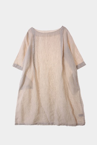 studio CLIP DRESS - linen 100% blend[WOMAN 44~55]
