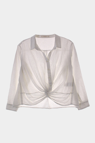 chocol raffine 셔츠 - linen blend[WOMAN 66]
