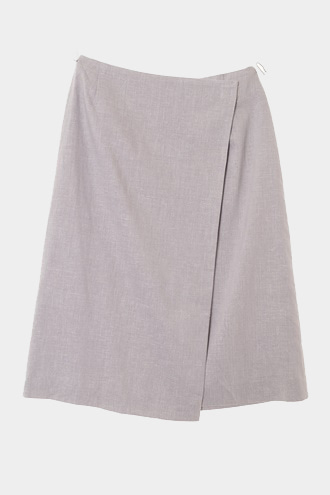 LE PANIER - linen blend rap Skirts[WOMAN 24]