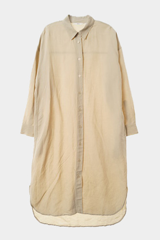 UNIQLO - linen blend DRESS[WOMAN 66~77]