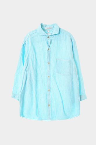 Oxford 셔츠 7부 - linen 100% blend[MAN L]