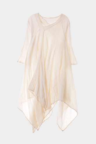  linen blend DRESS[WOMAN 77]