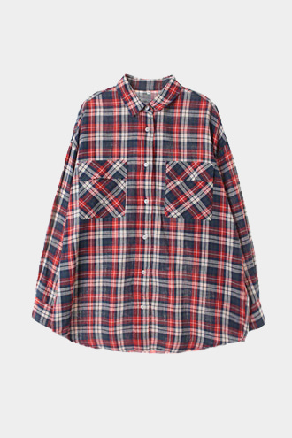 TOPVALU 셔츠 - linen blend[MAN L]