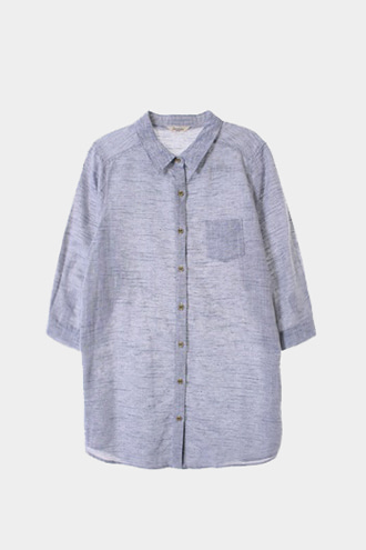 Beaumont Carr 7부 셔츠 - linen blend[WOMAN 66]