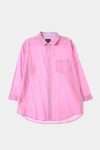 TOPVALU 7부 셔츠 - linen blend[MAN L]