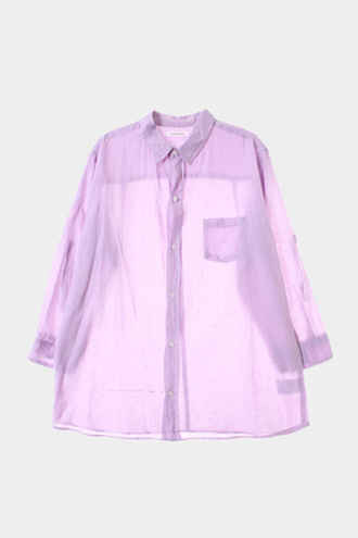 SELF SERVICE 7부 셔츠 - linen blend[WOMAN 55]