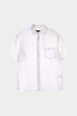 COMME CA ISM 2/1 셔츠 - linen 100% blend[MAN S]