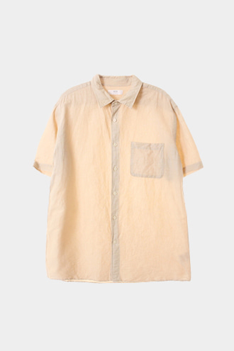 UNIQLO 2/1 셔츠 - linen blend[MAN XL]