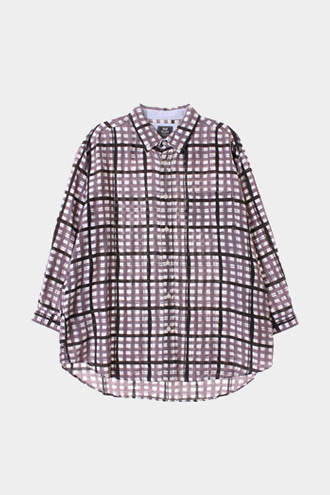 BEAMS HEART 7부 셔츠 - linen 100% blend[MAN XL]