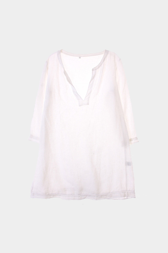 MUJI DRESS - linen 100% blend[WOMAN 66~77]