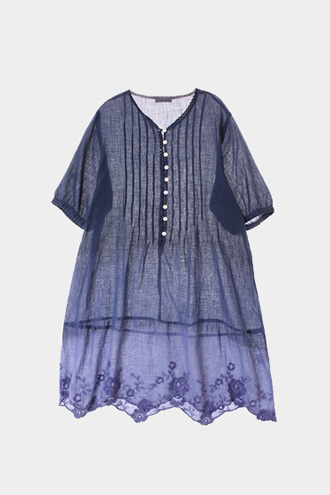 Oipeo DRESS - linen blend[WOMAN 77]