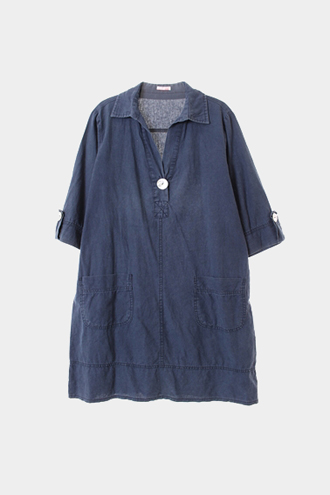 u.d.c DRESS - linen blend[WOMAN 77~88]