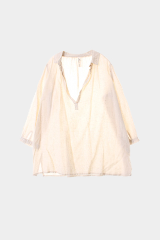 niko and… 7부 셔츠 - linen blend[WOMAN 88]