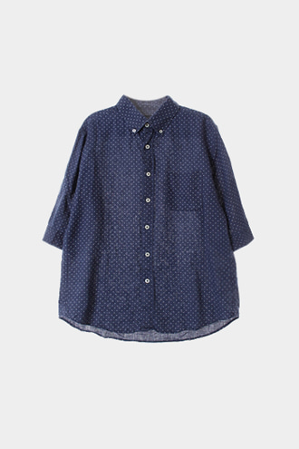 RAGEBLUE 7부 셔츠 - linen 100% blend[MAN M]