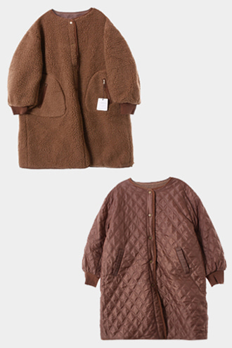 Couture Brooch 리버시블 코트[신품 WOMAN 88]