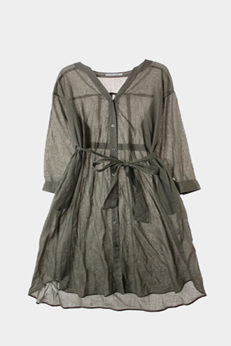 ASHY ROVE DRESS - linen blend[WOMAN 88]