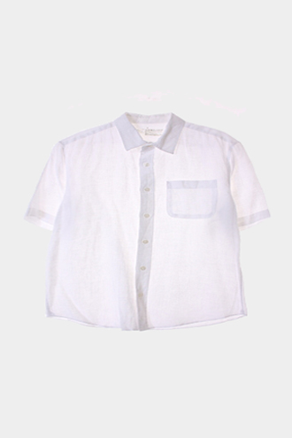 MUJI 2/1 셔츠 - linen 100% blend[MAN S]