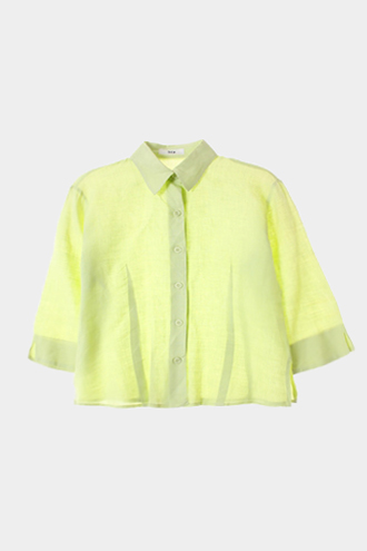 SJ 7부 셔츠 - linen 100% blend[WOMAN 55]
