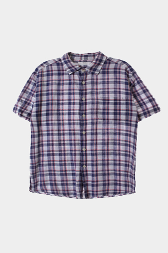 UNIQLO 2/1 셔츠 - linen blend[MAN XL]