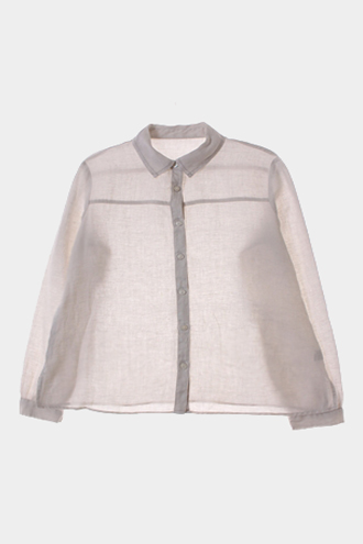 MUJI 셔츠 - linen 100% blend[WOMAN 55]
