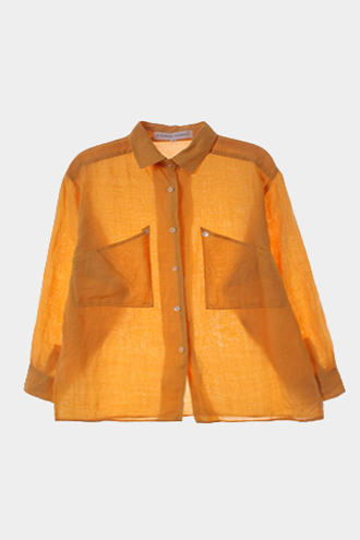CHARLES JOURDAN 셔츠 - linen 100% blend[WOMAN 55]