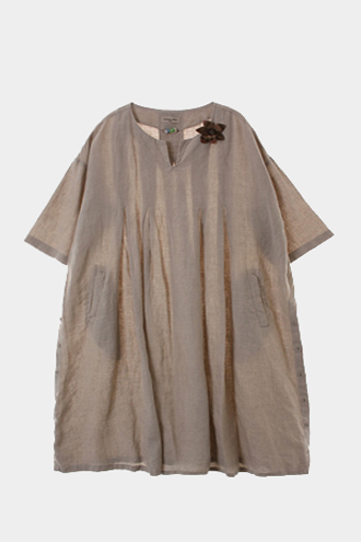 Samansa Mos2 DRESS - linen 100% blend[WOMAN 88]